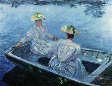 The Blue Ruderboot Claude Monet Ölgemälde